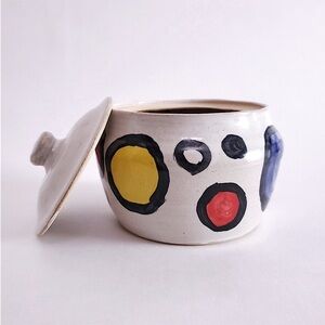 Mid Century Inspired Pottery Jar